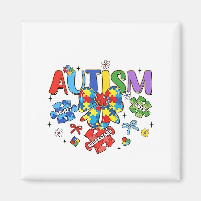 Imã Arco de consciência Autismo Quebra-cabeça Piece Ne (Frente)