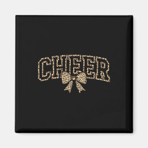Imã Arco de Coquete Cheerleader Leopardo Mãe de Cheerl
