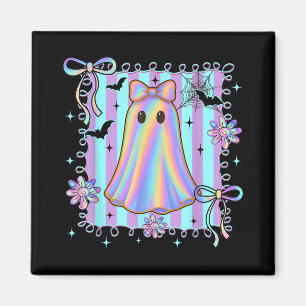 Imã Arco de coquete colorido Ghost Boo Girl Spooky