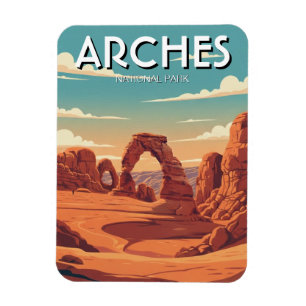 Ímã Arco Delicado do Parque Nacional Arches em Moab Ut