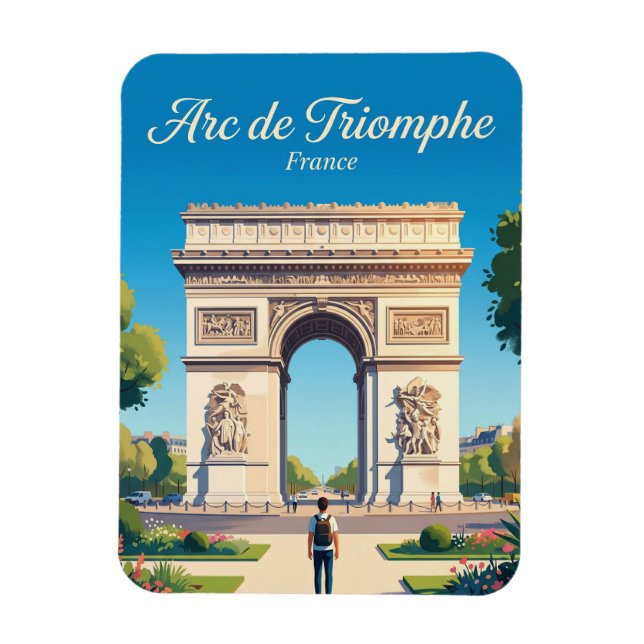 Ímã Arco do Triunfo França (Vertical)
