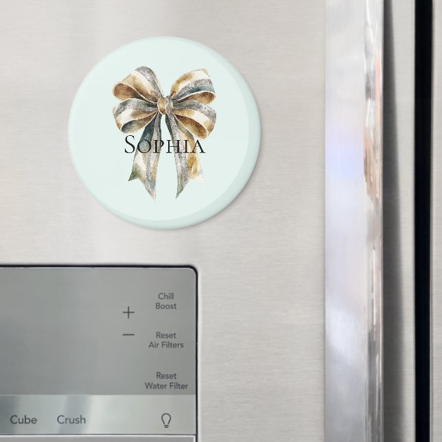 Imã Arco Dourado Verde Russo de Natal Personalizado (In Situ (Fridge))