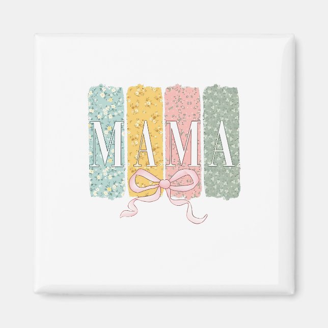 Imã Arco engraçado Coquette Mama Flores Dia da Mãe (Frente)