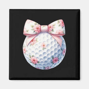 Imã Arco Floral Coquete Bola de Golfe Golfe Golfista E