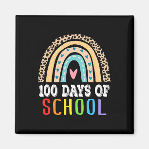 Imã Arco-Íris 100 Dias De Professora Menina Colorido
