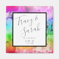 Arco-íris Álcool Ink Aquarela Salvar Data