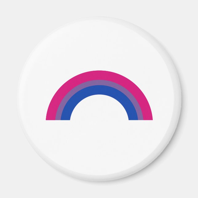 Imã Arco-íris Bissexual (Frente)