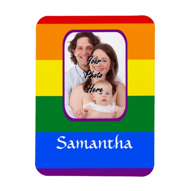 Ímã Arco-íris colorido (Vertical)