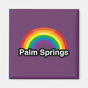 IMÃ ARCO-ÍRIS DO ORGULHO DO PALM SPRINGS LGBT