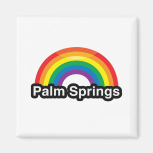 IMÃ ARCO-ÍRIS DO ORGULHO DO PALM SPRINGS LGBT - .PNG
