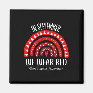 Imã Arco-Íris Em Setembro Vestimos O Cancer Vermelho D