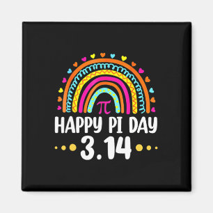 Imã Arco-íris Feliz Dia do Pi 3 14 2025 Símbolo Pi Amo