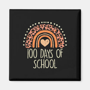 Imã Arco-íris Leopardo 100 Dias Escola Fofo 100º Dia C