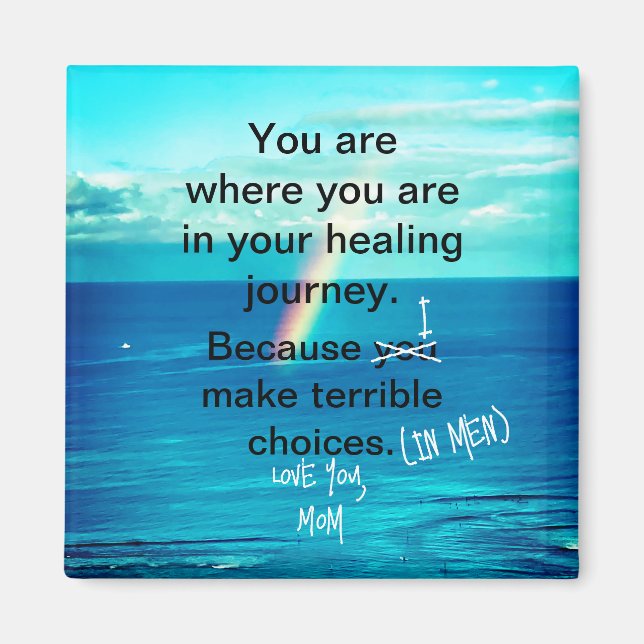 Imã Arco-íris Magneta quadrado e Oceano da mãe (Frente)