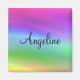 Imã Arco-Íris Nome Magnet