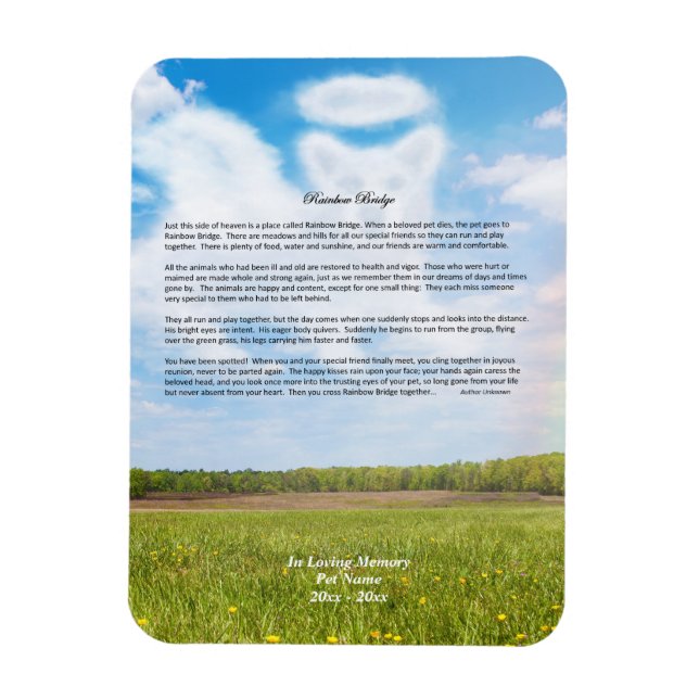 Ímã Arco-Íris Ponte MALE Simpatia Cachorro Magnet (Vertical)