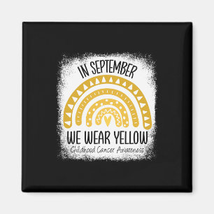 Imã Arco-Íris setembro Vestimos Cancer Amarelo