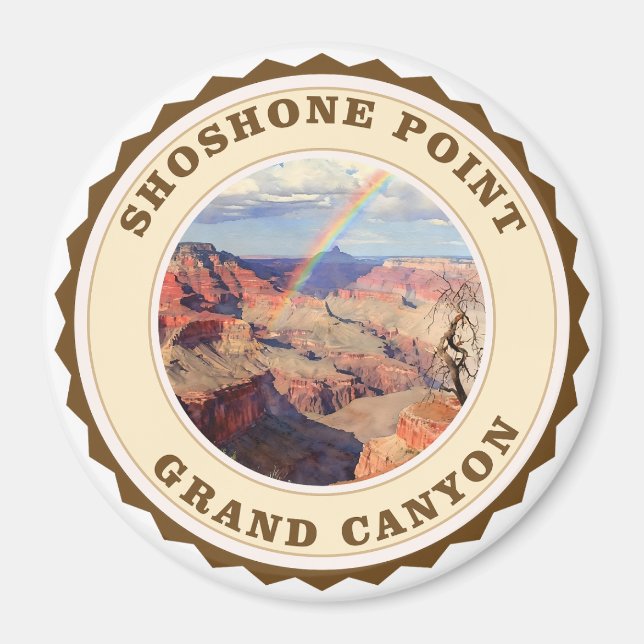 Imã Arco-íris sobre o Ponto Shoshone, Grand Canyon (Frente)