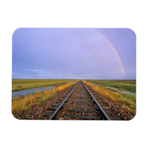 Ímã Arco-íris sobre trilhos de trem perto de Fairfield