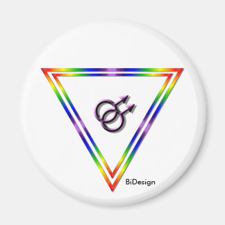 Imã Arco-íris Triângulo Masculino/Masculino