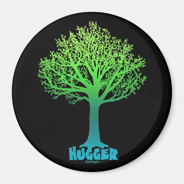 Imã Arco-íris verde da árvore Hugger (Frente)