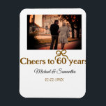 Ímã arco ouro aplaude casamento de 60 anos<br><div class="desc">design</div>