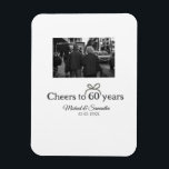 Ímã arco ouro aplaude casamento de 60 anos<br><div class="desc">design</div>