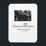 Ímã arco ouro aplaude casamento de 60 anos<br><div class="desc">design</div>