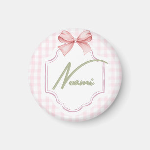 Imã Arco personalizado da Naomi Baby Girl & Gingham