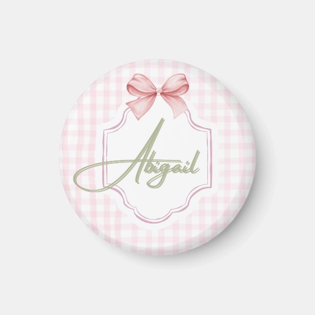 Imã Arco Personalizado de Enfermeira Abigail Baby Girl (Frente)