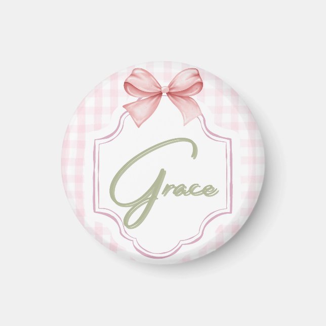 Imã Arco Personalizado de Enfermeira Grace Baby Girl & (Frente)