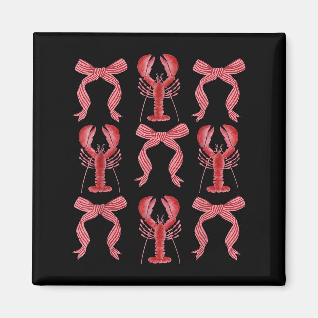 Imã Arco rosa Crawfish Crawfish Y2k Clean Girl Aes (Frente)