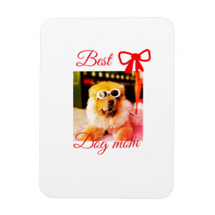 Ímã Arco vermelho melhor cachorro mãe pai foto nome do