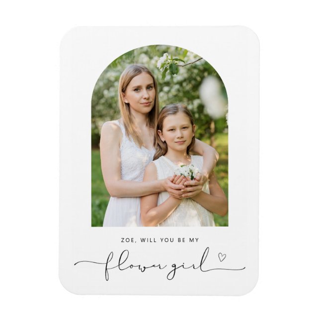 Ímã Arco, você será meu íman de flor (Vertical)