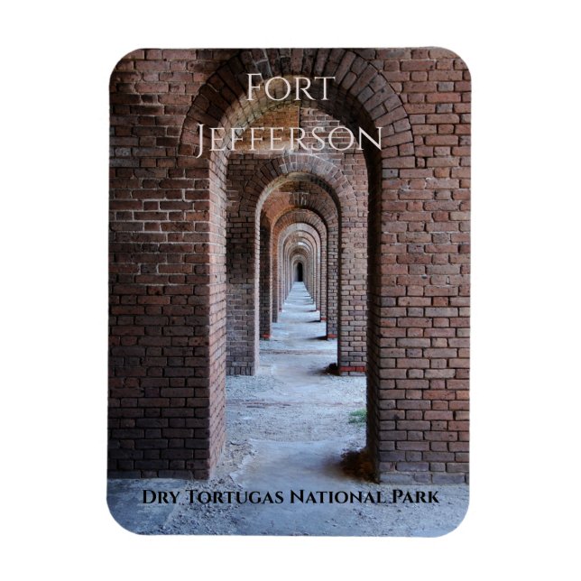 Ímã Arcos Brick Walkway, Fort Jefferson, Tortugas Seco (Vertical)