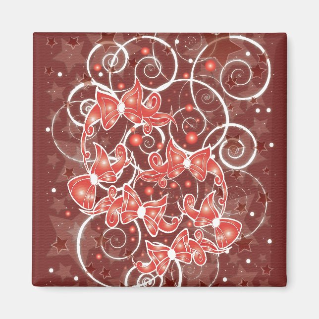 Imã Arcos e estrelas de Natal elegantes e bonitos (Frente)