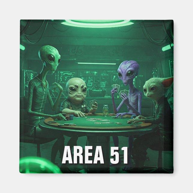 Imã Área 51 Aliens de Nevada (Frente)