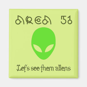 Imã Área 51 Vamos veja os aliens