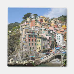 Imã área da vila de Riomaggiore na Cinque Terre, Itáli