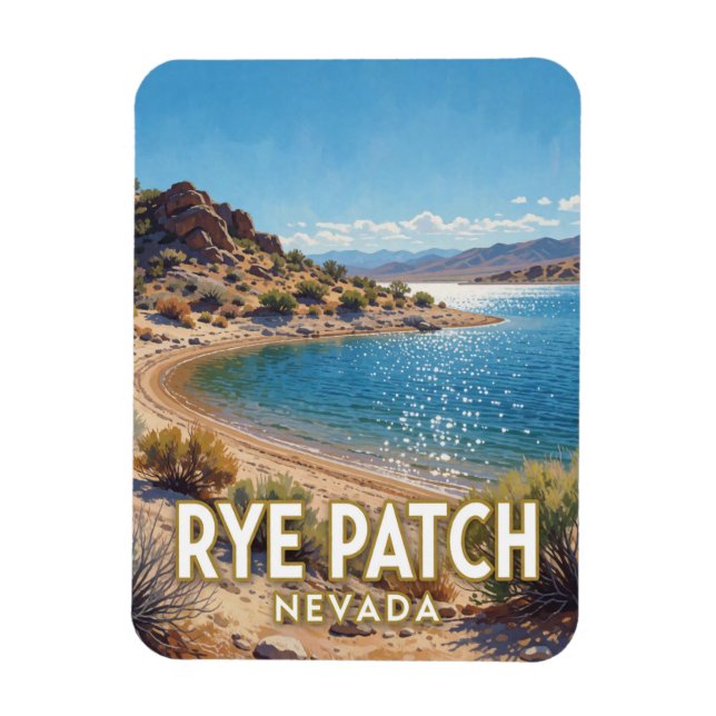 Ímã Área de Recreação Estadual Rye Patch — Nevada (Vertical)