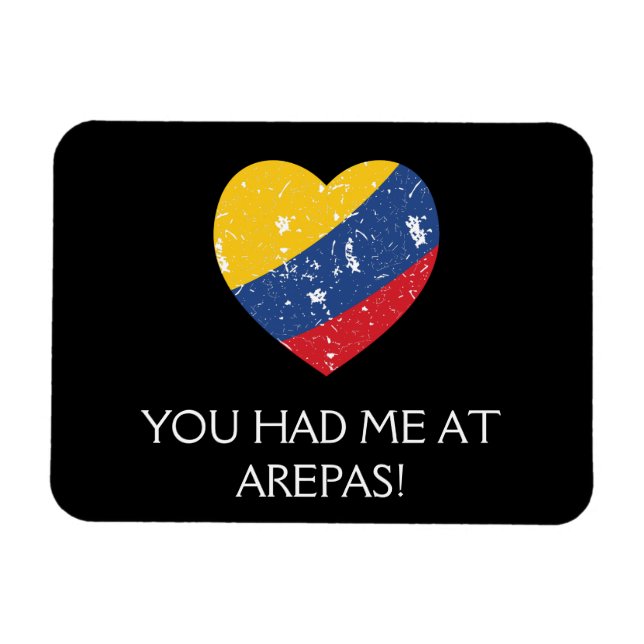 Ímã Arepas Funny Quote Comida Colombiana (Horizontal)