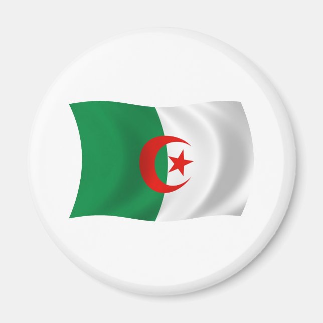 Imã Argélia Flag Magnet (Frente)