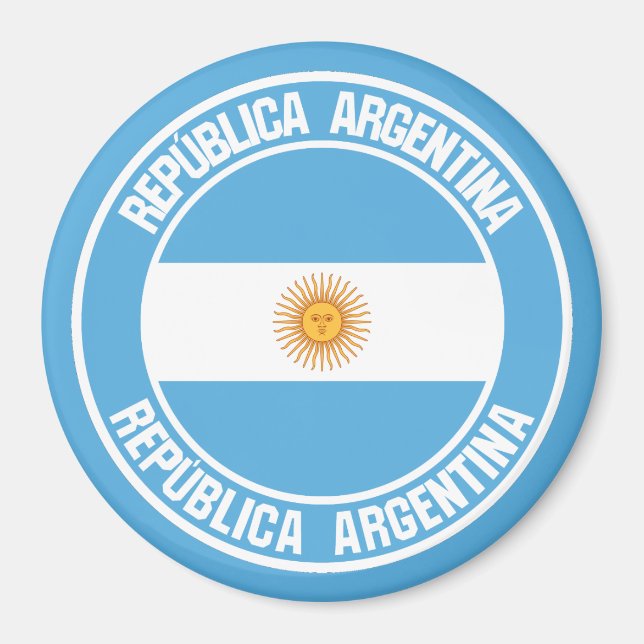 Imã Argentina Round Emblem (Frente)