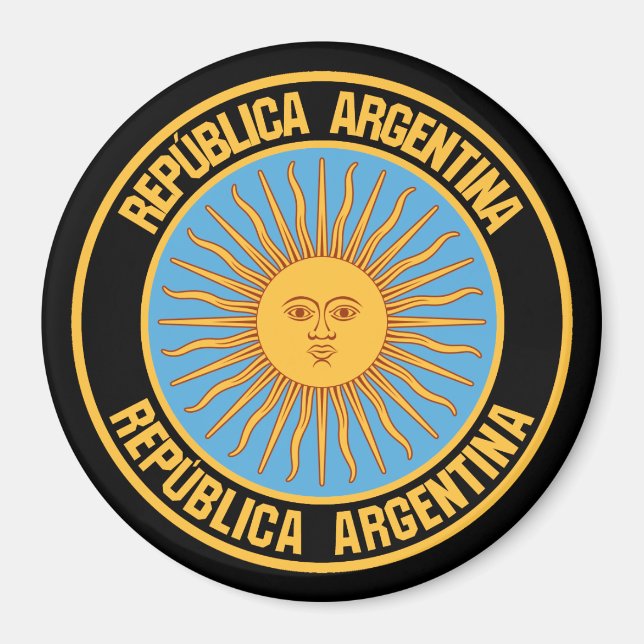 Imã Argentina Round Emblem (Frente)