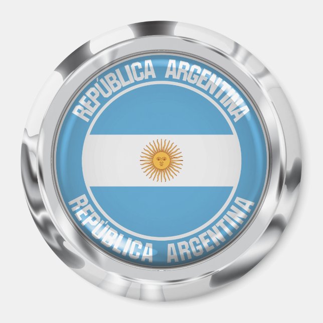 Imã Argentina Round Emblem (Frente)
