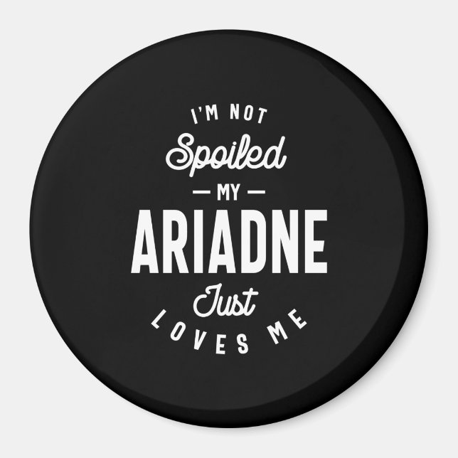 Imã Ariadne Personalizado Nome Aniversário Presente (Frente)