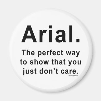 Imã Arial Font Humor Mug