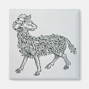 Imã Aries (a ram) uma ilustração 'do Poeticon