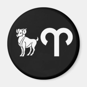 Imã Aries com símbolo