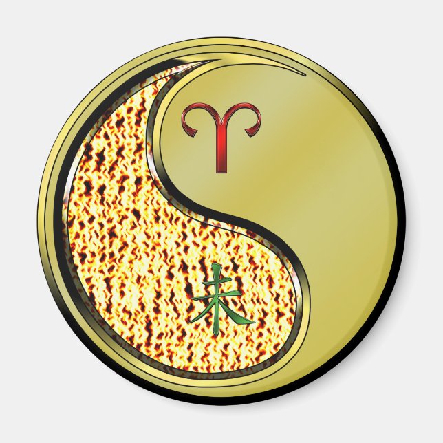 Imã Aries e Cabra Metálica (Frente)